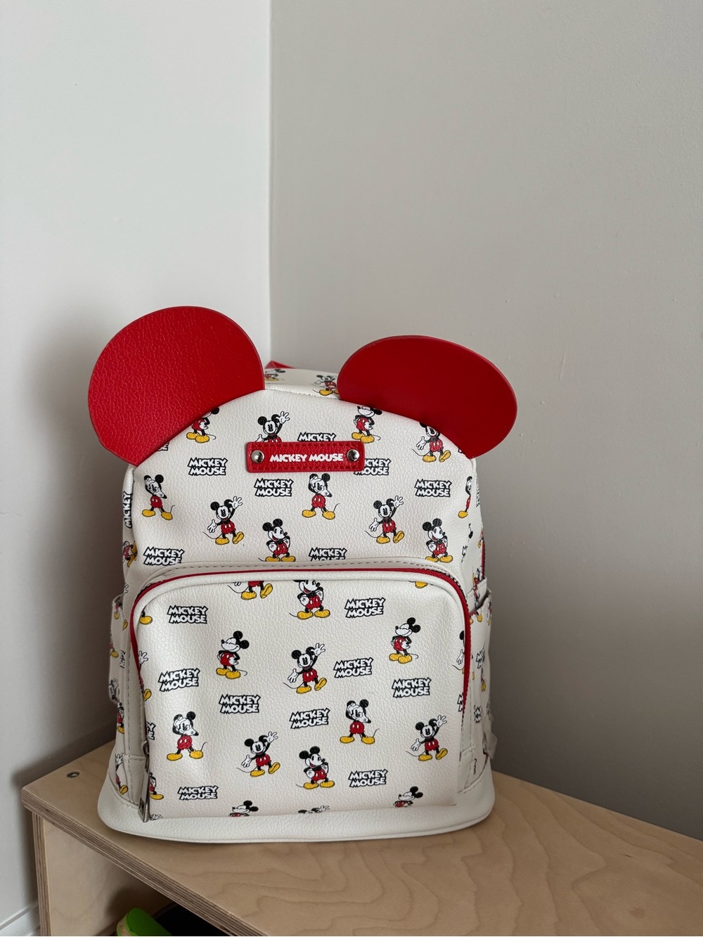 NWT Disney Mickey Mouse Mini Backpack with Red 3D Ears ALDI Exclusive